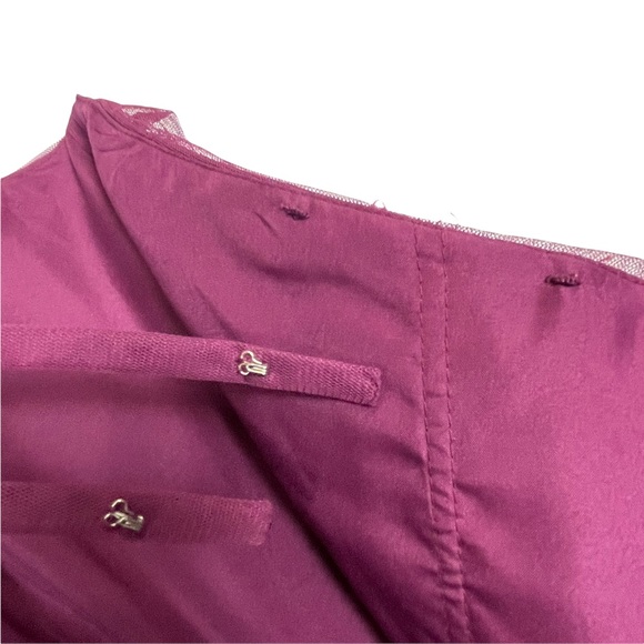 IVONNE D BY MON CHERI RASPBERRY 1 SHOULDER RUCHED TULLE SWEETHEART TRUMPET GOWN - Picture 9 of 15